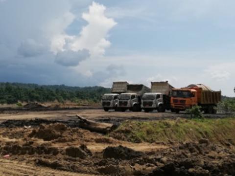 Coal staging area in Sagaing region